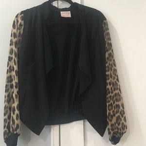 Romeo and Juliet leopard blazer